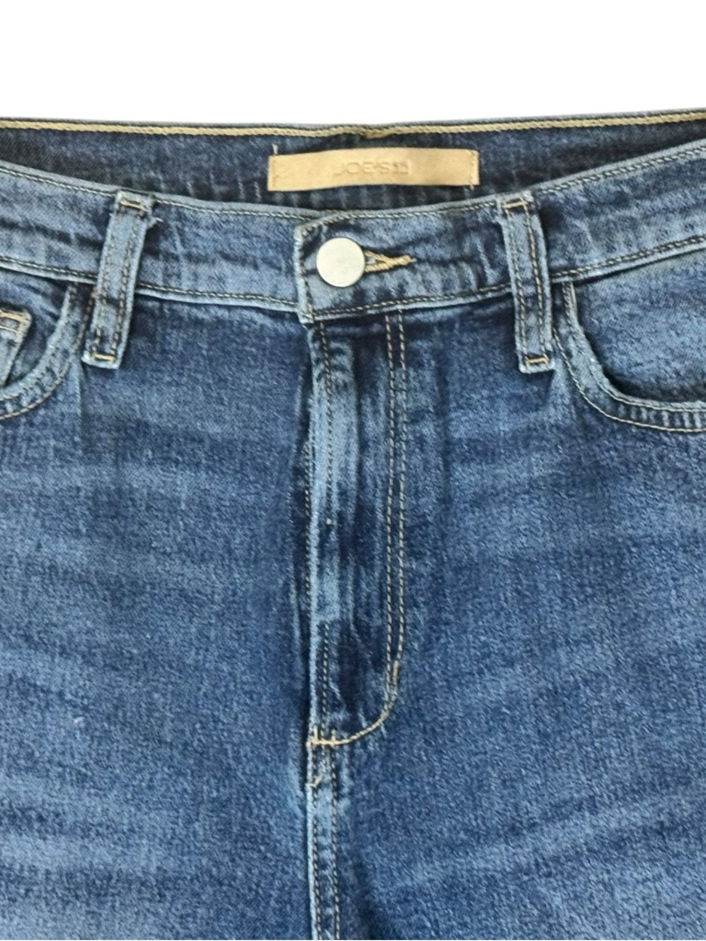 Joe's the Blake High Rise Wide Leg Crop Jeans, Medium Wash Denim Jeans, Size 29 - Picture 3 of 10